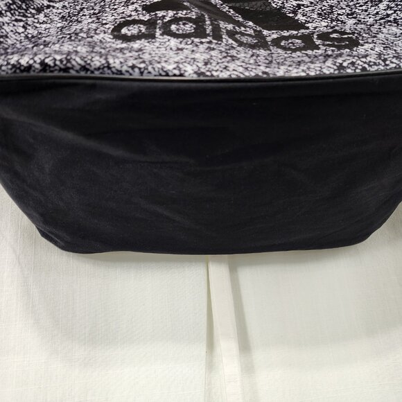 Adidas Diablo Small Duffel Gym Sports Bag Kapow Print Black White - Picture 2 of 6